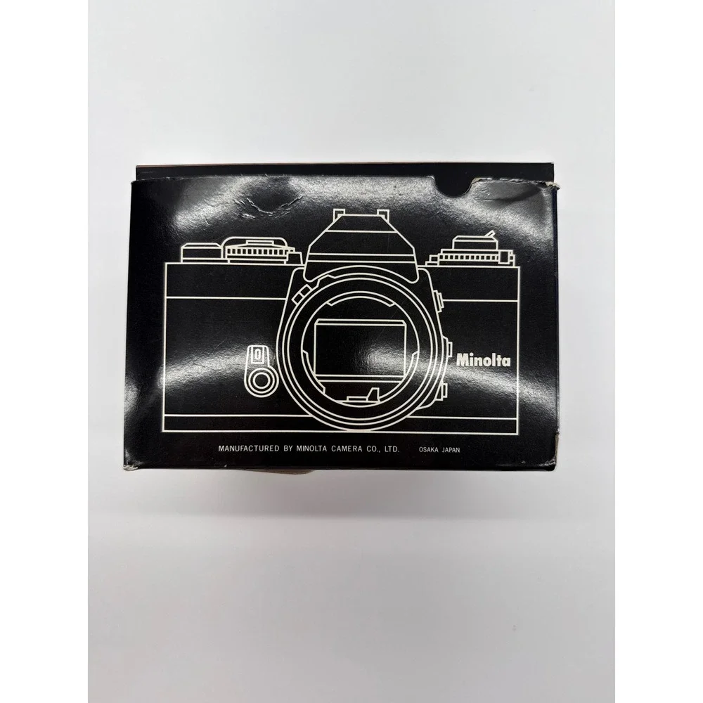 Minolta XD11 35mm SLR Film Camera Chrome with MD Rokkor-X 50mm 1.7 Lens and Box